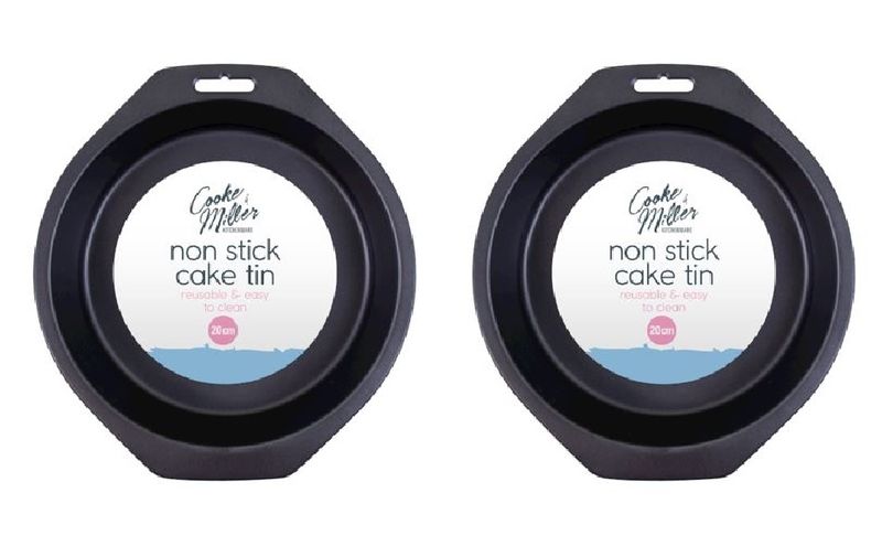 2 Non Stick Cake Tins