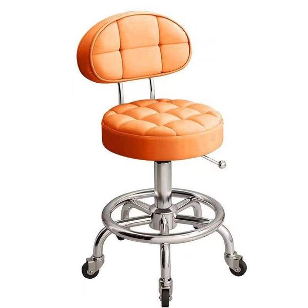 Adjustable Height Swivel Chair With 34cm Seat Diameter Salon Stool