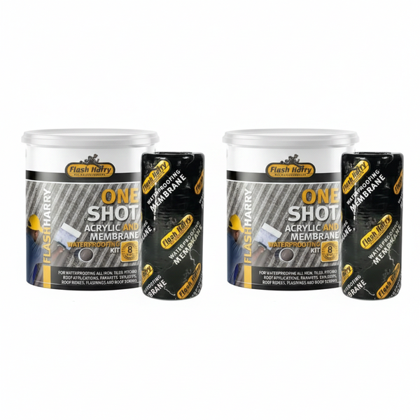 Flash Harry Waterproofing Solution Kit 1 - Liter for Roofs and - 2 Pack