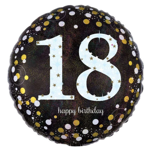 Foil Balloon 18 inch Birthday Sparkling 18th
