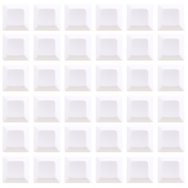 37 PCS PBT DSA 1U Keycaps for Cherry MX Custom Keycap Set,White