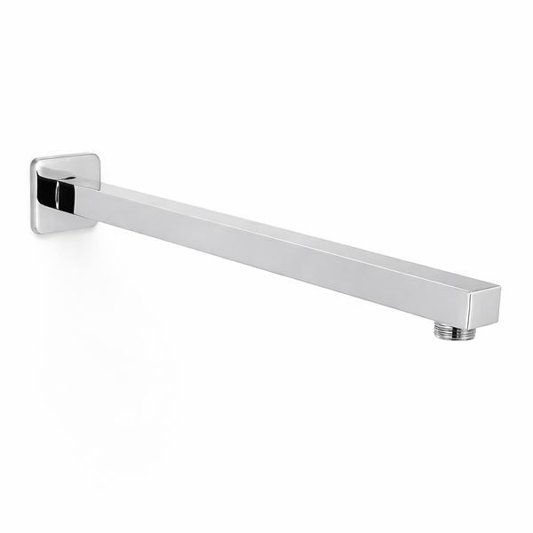 Wall Mounted Stainless Steel Square Chrome Shower Arm - 40cm