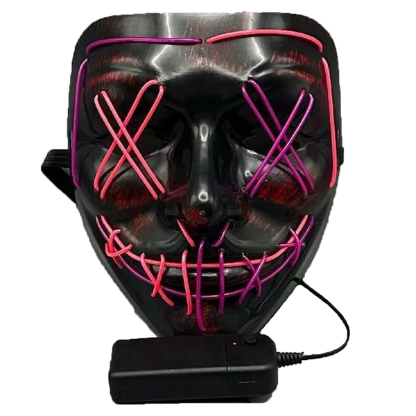 Halloween Mask LED Purge Mask Light Up Cosplay Masquerade Carnival Party
