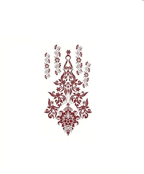 Women's Hand Temporary Tattoo Sticker = 5 sheets