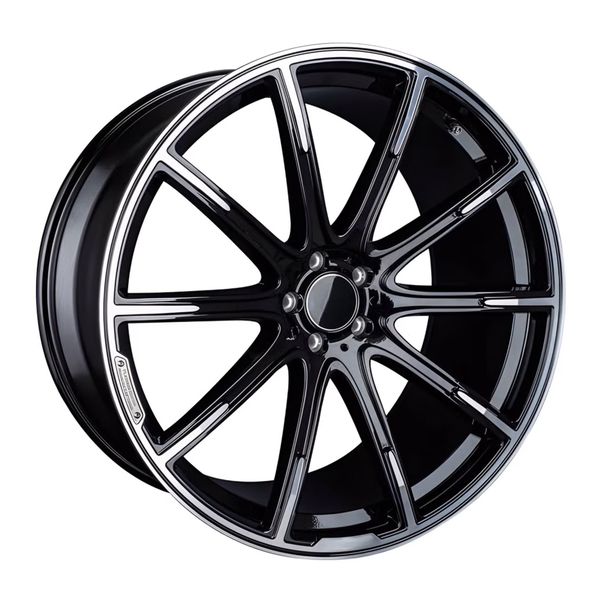 20" Mercedes Benz Wheels - Black with Silver Finish (MRC20/5)