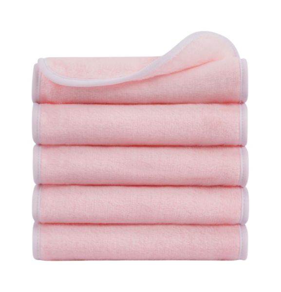 5 Piece - Reusable Makeup Remover Towels - Pink