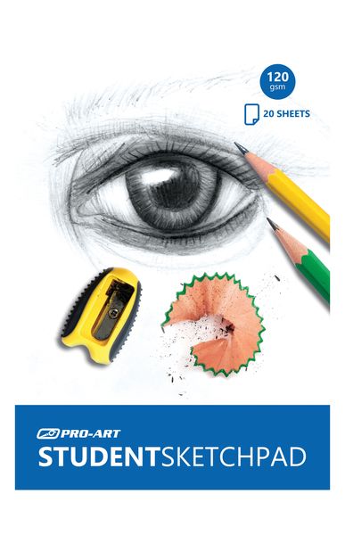 Pro-Art Student Sketch Pad 120gsm - A3 - 20 Sheets