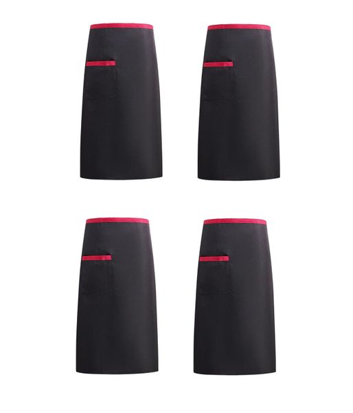 Waist Aprons with 1 Pocket 4 Set