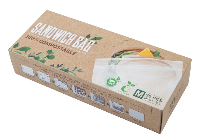 Sandwich Bags Compostable 50 Piece