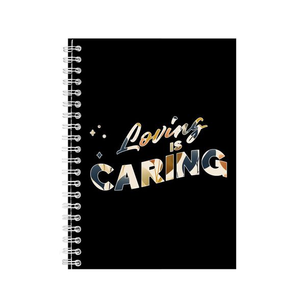 Caring A5 Notebook Spiral Lined Motivational Saying Graphic Notepad Gift248