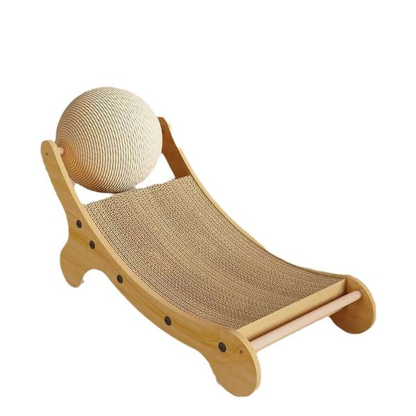Sisal ball Wear-resistant and Non-dandruff cat Scratching Board Recliner