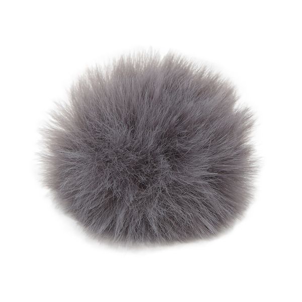 Lav Mic Cover - 0.5cm grey fur