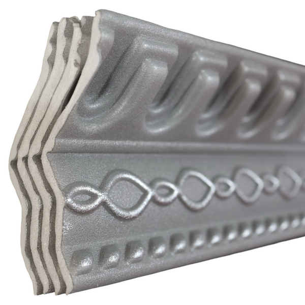 T19 Grey &amp; Silver 2m Cornice