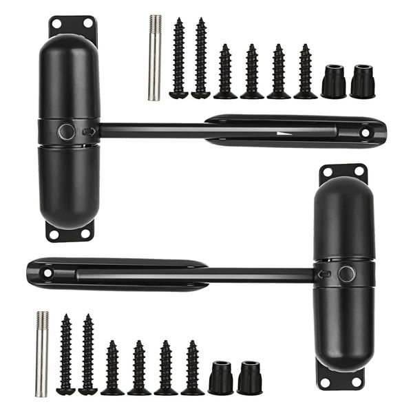 2 Pack Safety Spring Door Closers4-1/2 Inch Door Closer Auto Adjustable