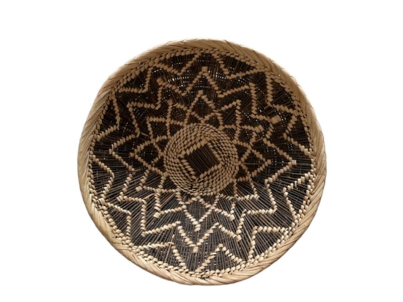 Small Grass Basket Bowl Wall hanging Decor
