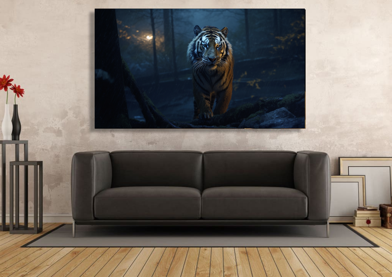 Canvas Wall Art - Tigers Night Watch - IM0274