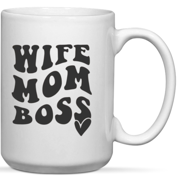 Wife Mom Boss Gift Mug