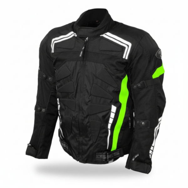 Yes Bike Textile Motorcycle Riding Jacket Green image