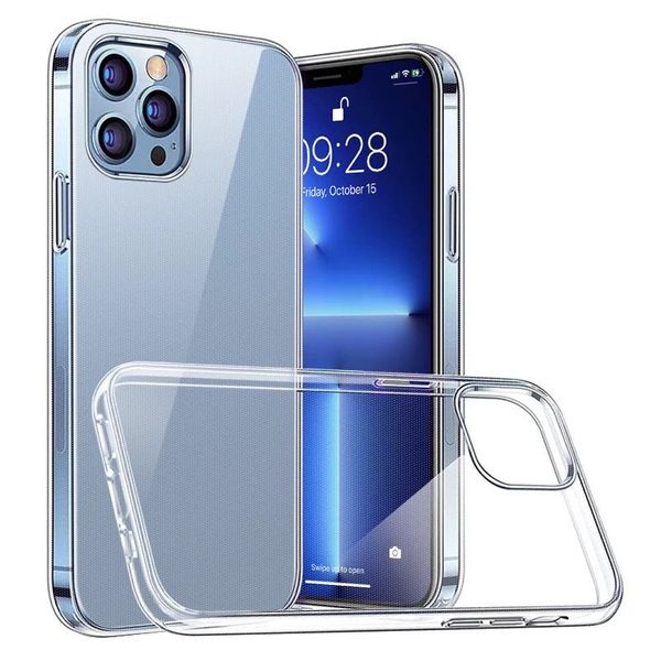 Crystal Clear Cover for iPhone 13, Shockproof Phone Case
