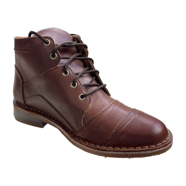 Men’s Leather Ankle Boots Lace Up Style