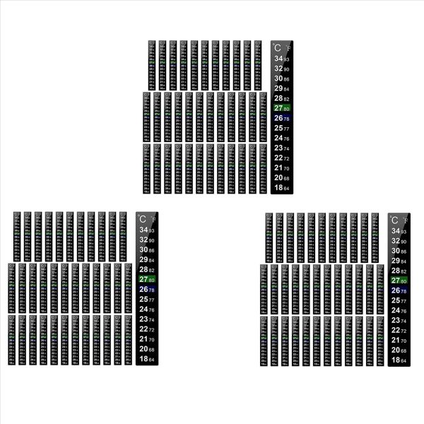 36 Pieces Digital Temperature Sticker Strip Aquarium Thermometer