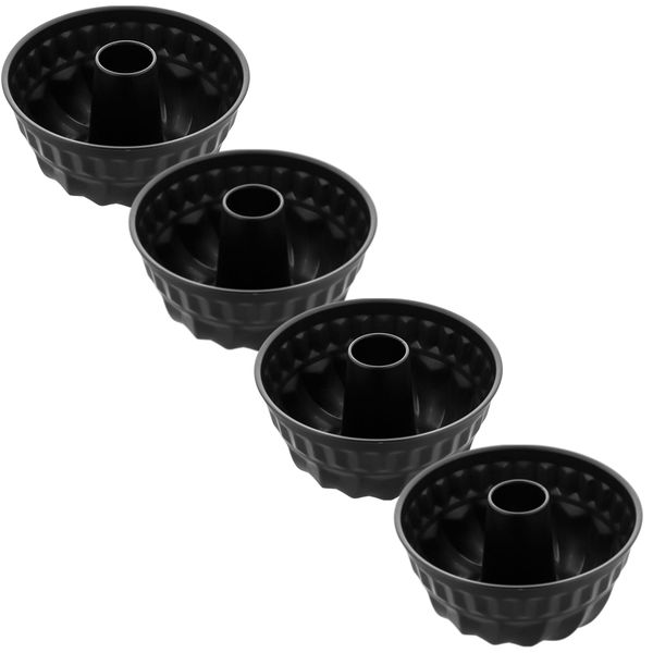 Kitchen Baking Non-Stick Mini Bundt Cake Pan Set Of 4 (4 Inch)
