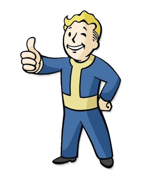 Fallout: Die-Cut Metal Sign - Vault Boy (Previews Exclusive)