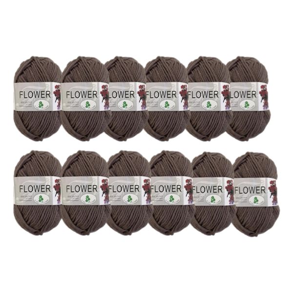 Double Knitting Polyester Yarn 40g Plum (Pack of 12)