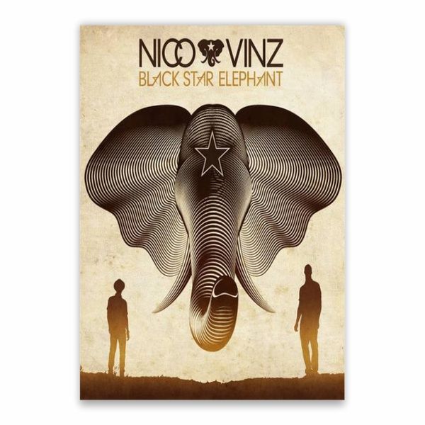Nico And Vinz Black Star Elephant Poster - A1
