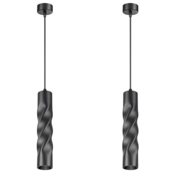 Ecomlight 7W Spiral Pendant Light-4000K - Aluminium Body - 55×300mm-2Pack