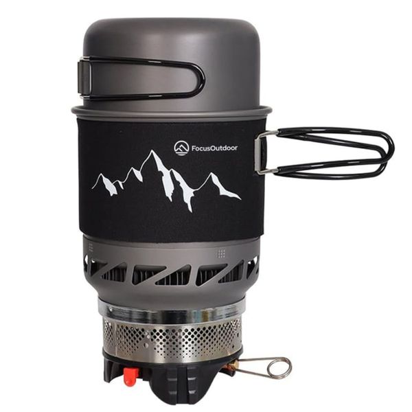 FocusOutdoor Jet Flame Portable Backpacking Stove Windproof Burner Kit