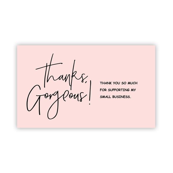 30 PCS Coated Paper Thank You Cards Gift Card Packaging - English Card