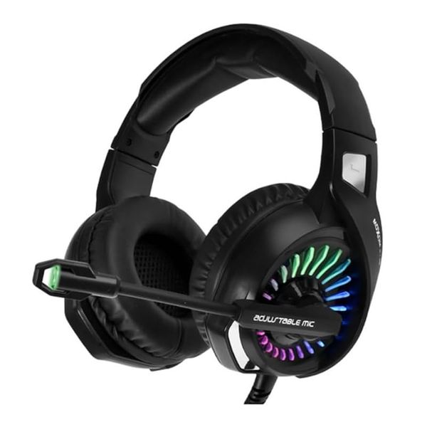 Moxom MX-EP26 GM Wired Gaming Headset - RGB 3D Surround, 50 mm Drivers
