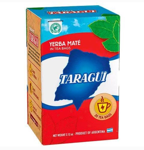 TARAGUI Yerba Mate - Tea Bags pack x 20 (Imported from Argentina)