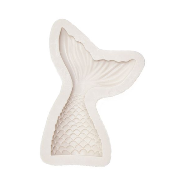 Medium Sized Silicone Mermaid Tail Fondant Mold