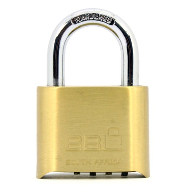 50mm Combination Padlock - Brass (Pack of 5)