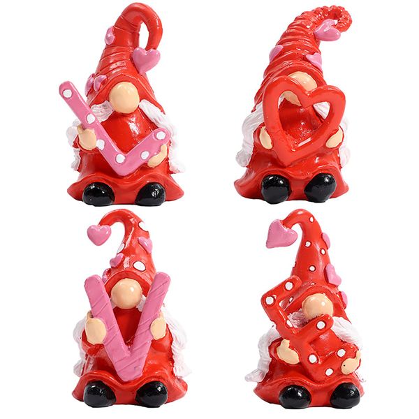 Valentine's Day red sculpture ornament