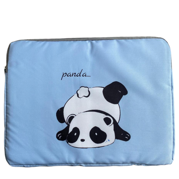 15 Inch Cartoon Panda Print Laptop Bag