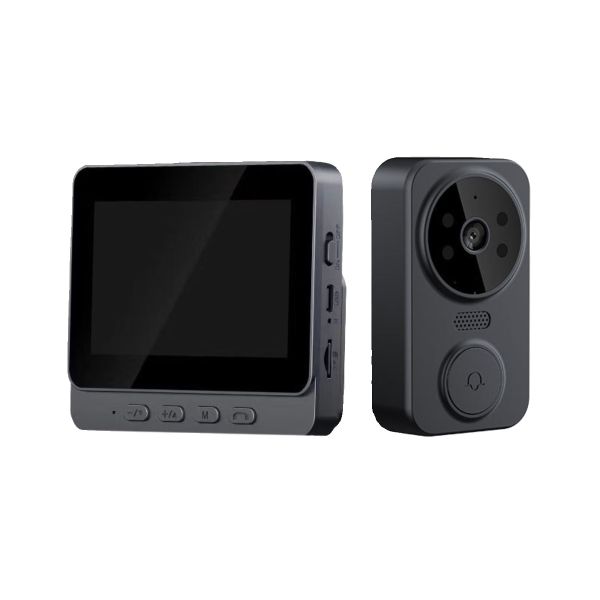 Wireless Video Doorbell, 500W HD Camera, Two-Way Talk, 4.3" IPS Screen