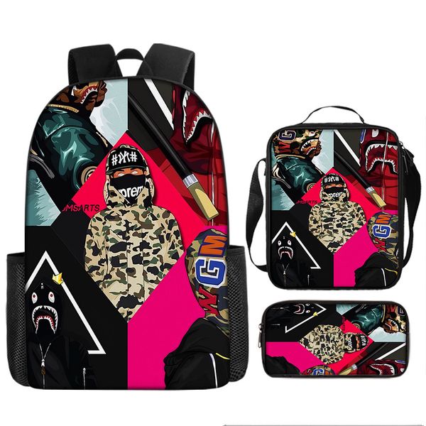 Backpack, Lunch Box &amp; Pencil Case Shark image