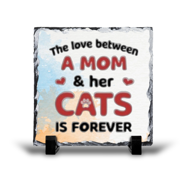 The Love Between A Mom &amp; Her Cats Is Forever Gift Keyring