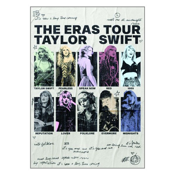 Taylor Swift The Eras - A1 Poster