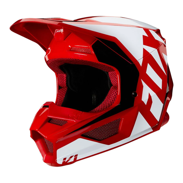 Fox Kids V1 Prix Flame Red Helmet image