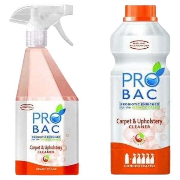 Probac – Carpet &amp; Upholstery Cleaner 750ml Sprayer and 1L Refill Bottle