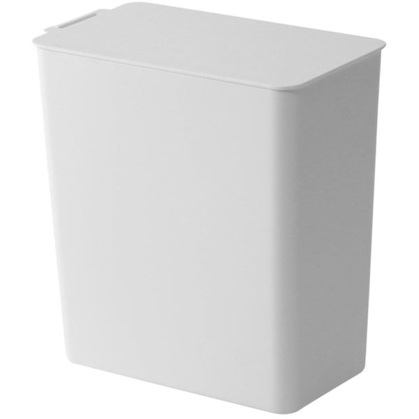 Mini Flip Lid Trash Can, Small Desktop Waste Basket with Lid, Portable