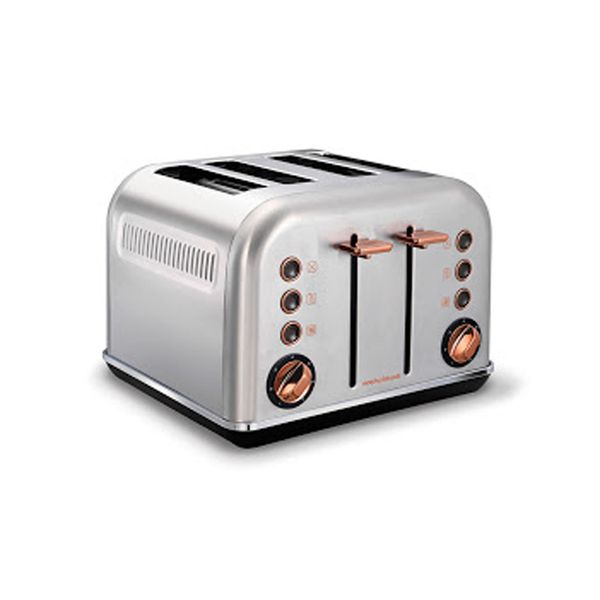Morphy Richards 1800W 4 Slice Toaster - Accents Rose Gold