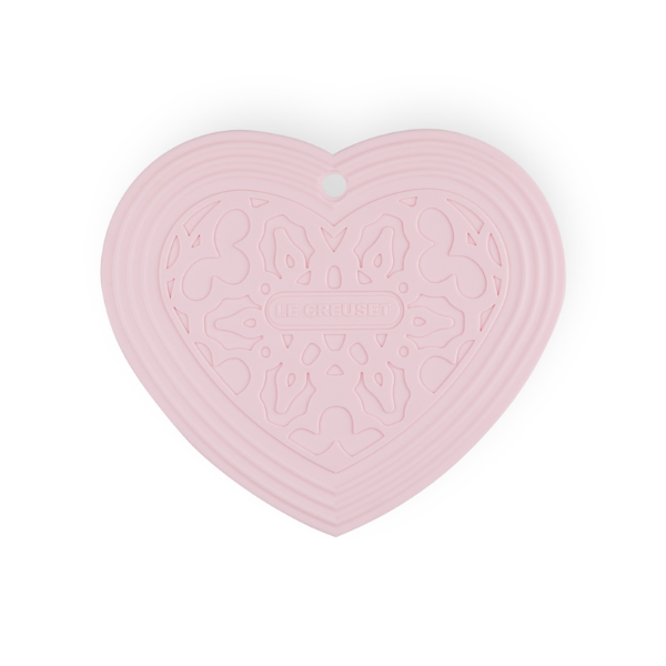 Le Creuset Silicone Heart Trivet - Powder Pink