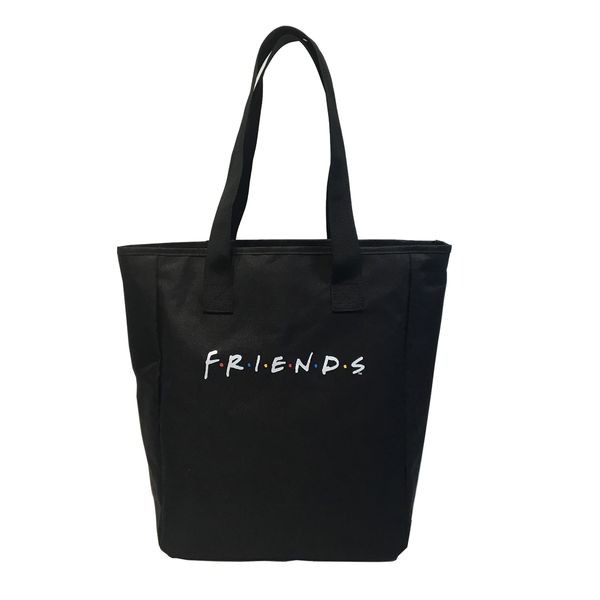 Friends Black 1-Up Shopper Bag