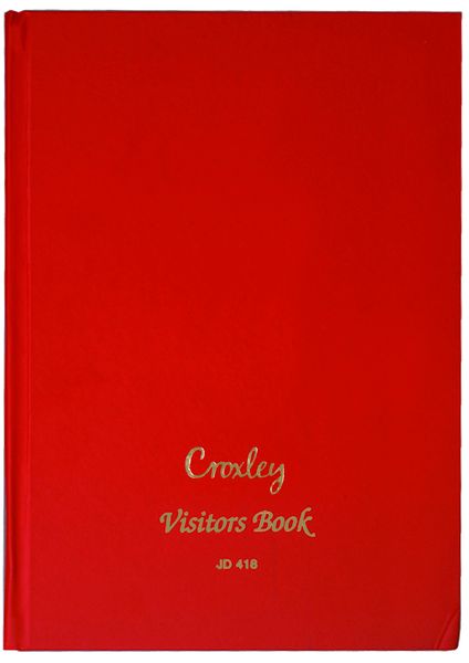 Croxley Vistors Book 192 Page Printed Full Bound - Each - JD418