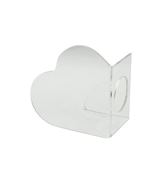 Glamour &amp; Grace Clear Heart Shape Stirring Palette for Flawless Blends